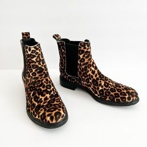 Clarks Clarkdale Arlo Calf Hair Leopard Boot 9.5